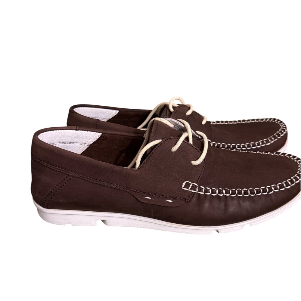 Everugg Australia UGG Eversheepskins Brown Leather Boat Shoes‎ Loafers 11649 41